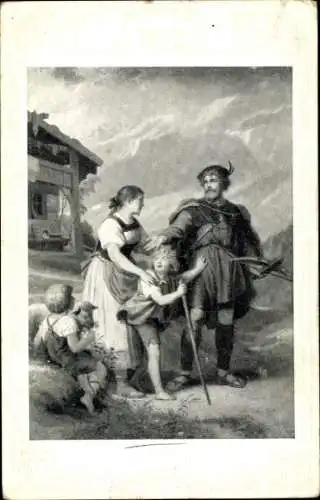 Ak Wilhelm Tell, Abschied, Stroefer 467