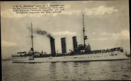 Ak Deutsches Kriegsschiff S.M.S. Nürnberg, Kaiserliche Marine
