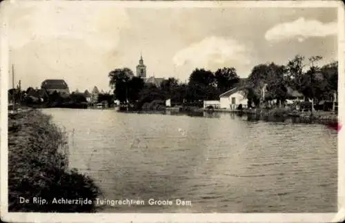 Ak De Rijp De Ryp Nordholland Niederlande, Rückseite von Tuingracht und Groote Dam