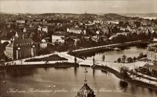 Ak Kiel, vom Rathausturm gesehen, Blick auf den kleinen Kiel