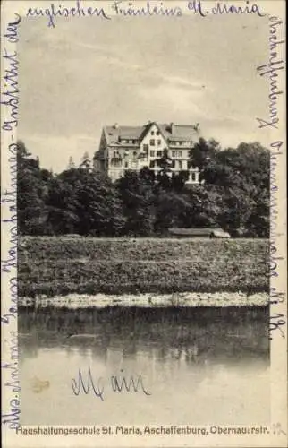 Ak Aschaffenburg in Unterfranken, Haushaltungsschule Sankt Maria