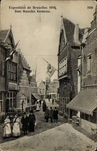 Ak Brüssel Brüssel, Ausstellung 1910, In Brüssel-Fermesse