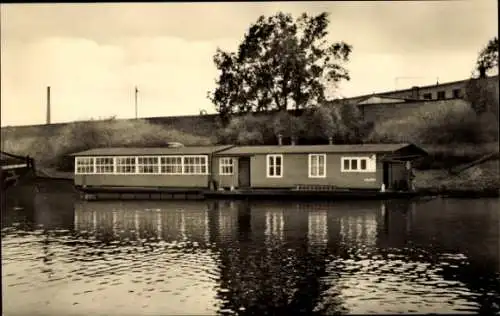 Ak Magdeburger Stadtmission, Kirchenschiff der Flussschiffermission