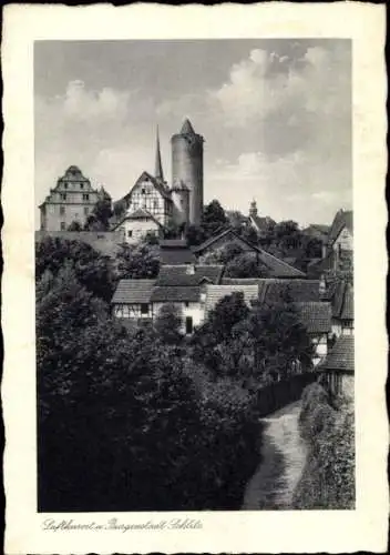 Ak Schlitz in Hessen, Teilansicht, Turm