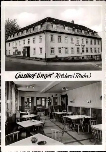 Ak Hilders Rhön, Gasthaus Engel, Inh. Rudolf Nüdling, Metzgerei, Gesellschaftsräume