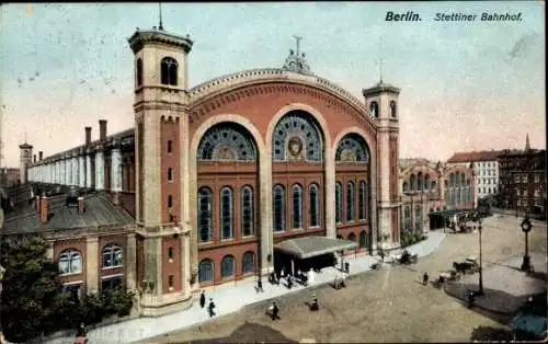 Ak Berlin Mitte, Stettiner Bahnhof