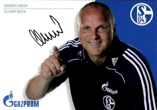Autogramm Fußball, Oliver Reck, Schalke 04 Gelsenkirchen