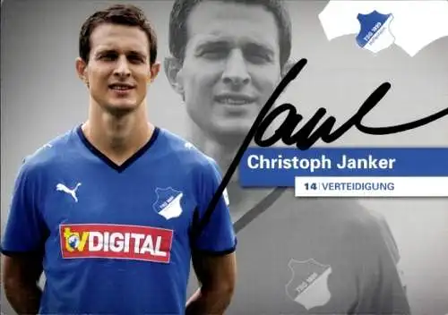 Autogramm Fußball, Christoph Janker, TSG 1899 Hoffenheim