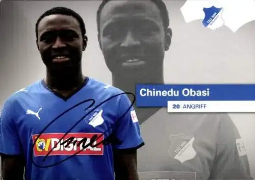 Autogramm Fußball, Chinedu Obasi, TSG 1899 Hoffenheim