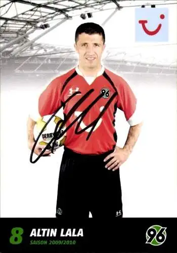 Autogrammkarte Fußball, Altin Lala, Hannover 96