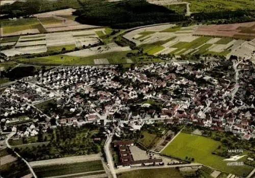 Ak Wissmar Wißmar Wettenberg in Hessen, Totalansicht, Luftbild