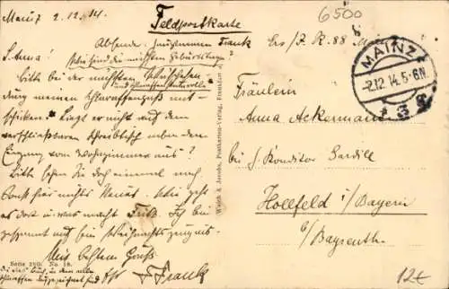 Ak Mainz am Rhein, Kaiserstraße mit Christuskirche