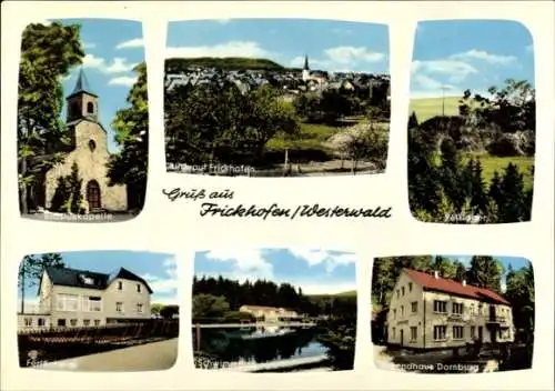 Ak Frickhofen Dornburg Westerwald, Blasiuskapelle, Ferienheim, Jugendhaus