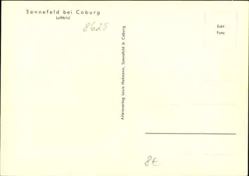 Ak Sonnefeld in Oberfranken, Luftbild