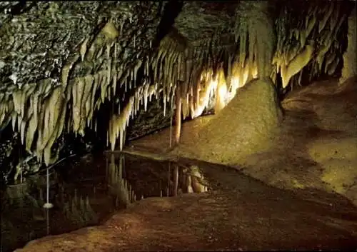 Ak Eberstadt Buchen im Odenwald Baden, Tropfsteinhöhle, Höhlensee