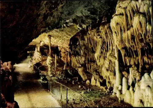 Ak Erpfingen Sonnenbühl in Württemberg, Bärenhöhle, Karlshöhle, Tropfsteine