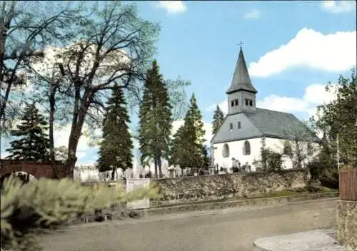 Ak Neustadt in Hessen, Kirche, Grabsteine, Friedhof