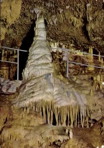 Ak Pottenstein in Oberfranken, Teufelshöhle, Tropfsteinhöhle, Riesensaal