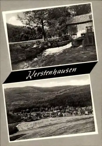 Ak Kerstenhausen Borken in Hessen, Kleinenglis, Gesamtansicht, Wassermühle