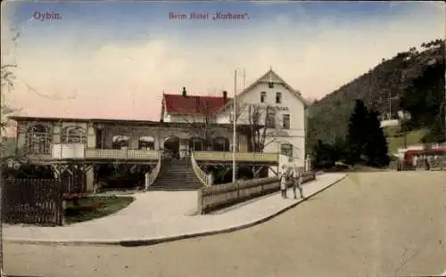 Ak Oybin in Sachsen, beim Hotel Kurhaus