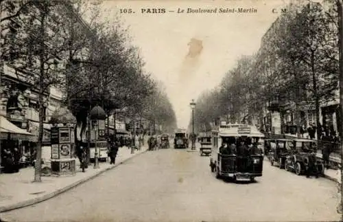 Ak Paris III, Boulevard Saint-Martin