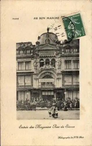 Ak Paris III, Ladeneingang Rue de Sevres