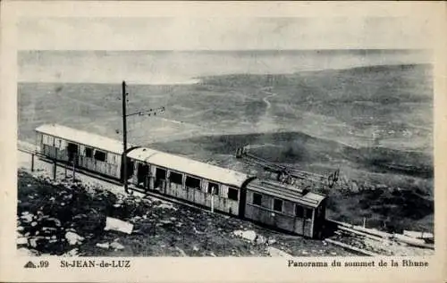Ak Saint Jean de Luz Pyrénées Atlantiques, Panorama du sommet de la Rhune