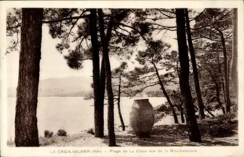 Ak La Croix Valmer Var, Plage de La Croix vue de la Bouillabaisse