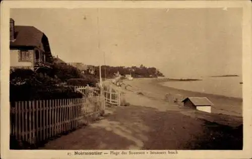 Ak Noirmoutier Vendée, Plage des Souzeaux