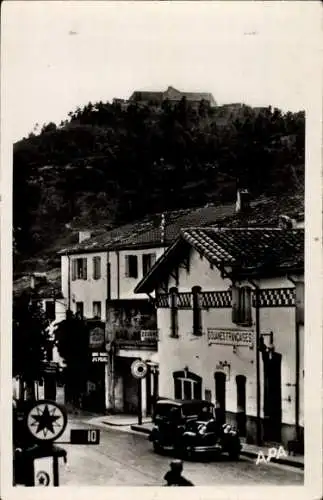 Ak Le Perthus Pyrénées Orientales, La Douane et le Fort de Bellegarde