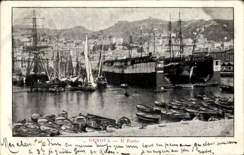 Ak Genova Genua Ligurien, Il Porto