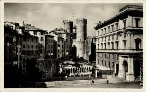 Ak Genova Genua Ligurien, Casa di Colombo, Chiostro di S. Andrea, Porta Soprana