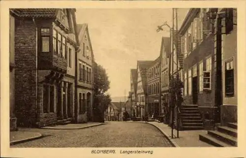 Ak Blomberg im Kreis Lippe, Langersteinweg