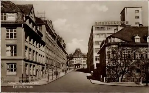 Ak Schwenningen am Neckar, Bahnhofstraße, Uhren-Geschäft