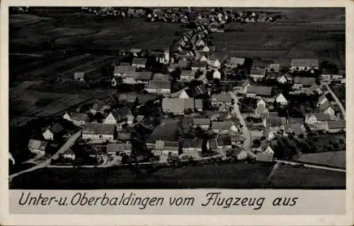 Ak Bad Dürrheim im Schwarzwald, Unter- und Oberbaldingen, Luftbild