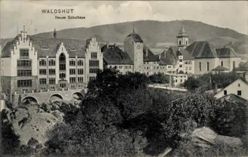 Ak Waldshut Tiengen am Hochrhein, Neues Schulhaus