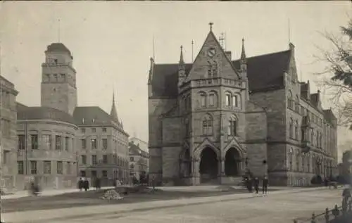 Foto Ak Freiburg im Breisgau, Straßenpartie