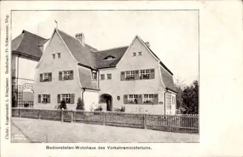 Ak Nürnberg, Bediensteten Wohnhaus des Verkehrsministeriums