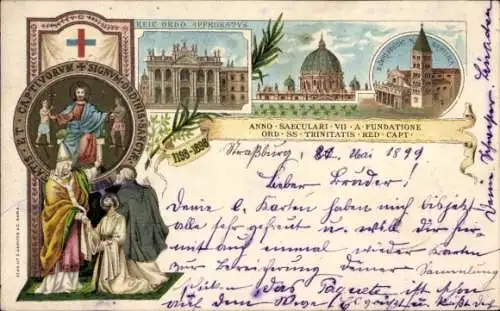 Litho Roma Rom Latium, Orden der Trinitarier, Basilika