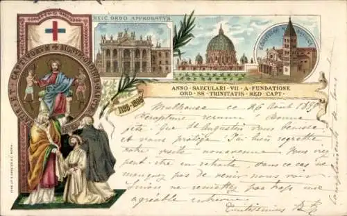 Litho Roma Rom Latium, Orden der Trinitarier, Basilika