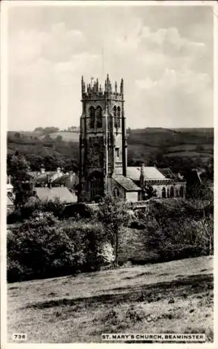 Ak Beaminster Dorset England, St. Mary's Church