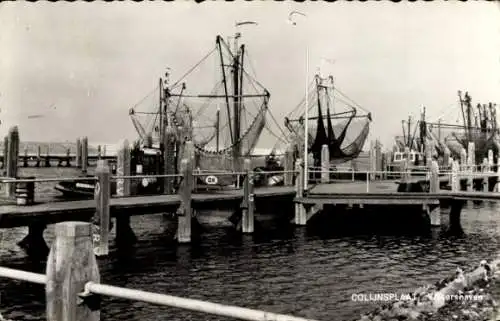 Ak Colijnsplaat Zeeland, Vissershaven