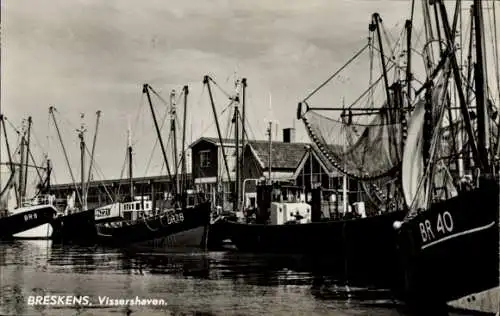 Ak Breskens Sluis Zeeland Niederlande, Vissershaven