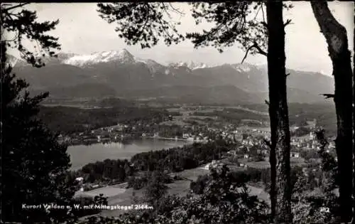 Ak Velden am Wörthersee in Kärnten, Panorama, Mittagskogel