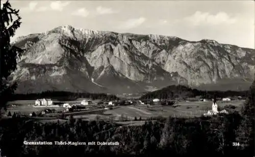 Ak Thörl Obersteiermark, Grenzstation Thörl Maglern, Dobratsch