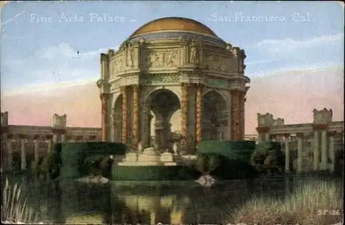 Ak San Francisco Kalifornien USA, Fine Arts Palace