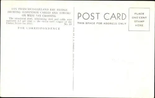 Ak San Francisco Kalifornien USA, Oakland Bay Bridge