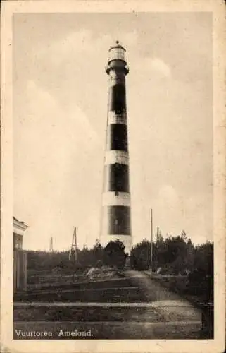 Ak Ameland Friesland Niederlande, Leuchtturm