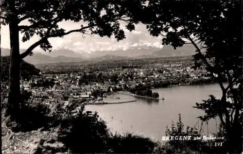 Ak Bregenz am Bodensee Vorarlberg, Panorama