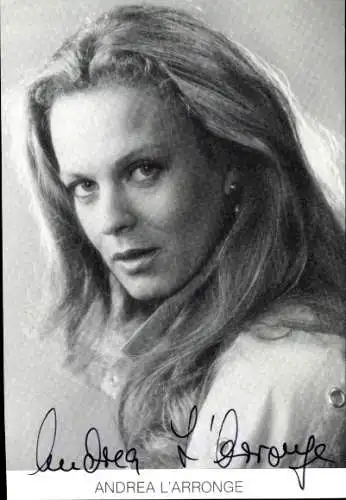 Ak Schauspielerin Andrea L'Arronge, Portrait, Autogramm
